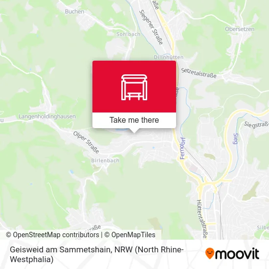 Geisweid am Sammetshain map