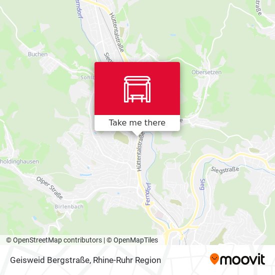 Geisweid Bergstraße map