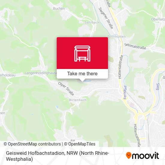Geisweid Hofbachstadion map
