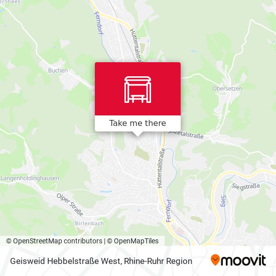 Geisweid Hebbelstraße West map