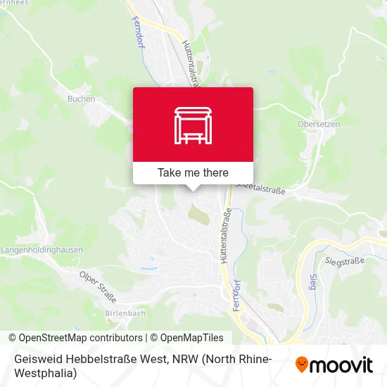 Geisweid Hebbelstraße West map