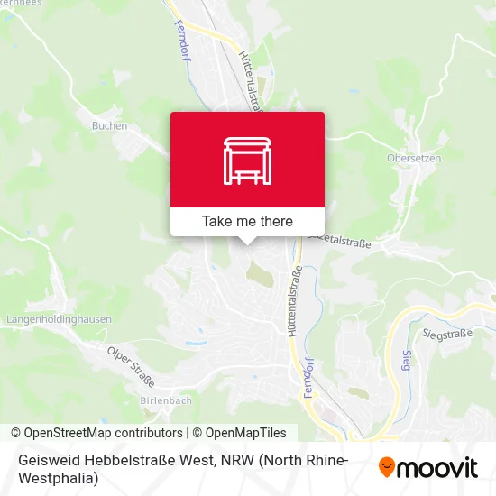 Geisweid Hebbelstraße West map