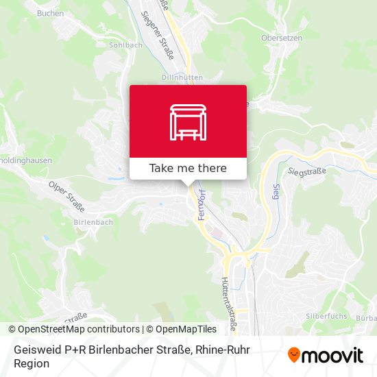 Geisweid P+R Birlenbacher Straße map