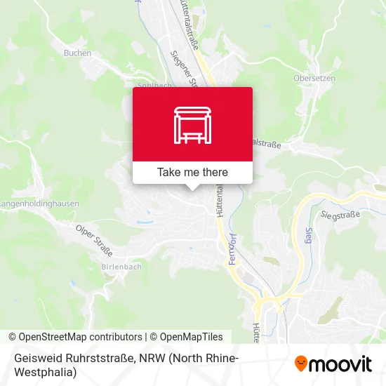 Geisweid Ruhrststraße map