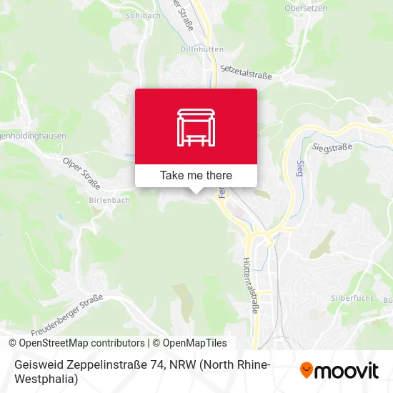 Geisweid Zeppelinstraße 74 map