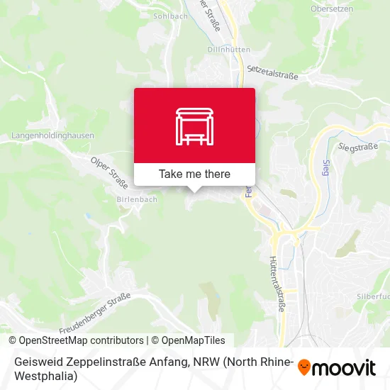 Geisweid Zeppelinstraße Anfang map