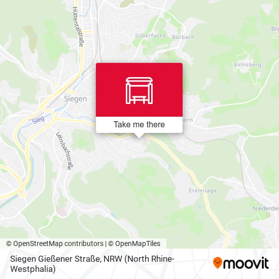 Siegen Gießener Straße map