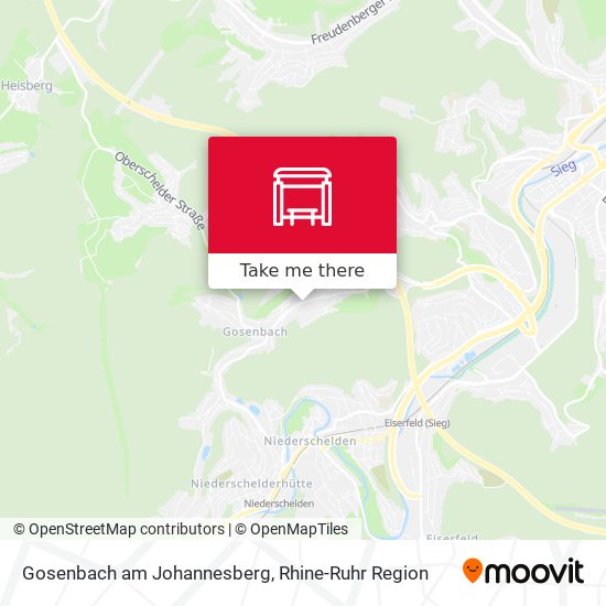 Gosenbach am Johannesberg map