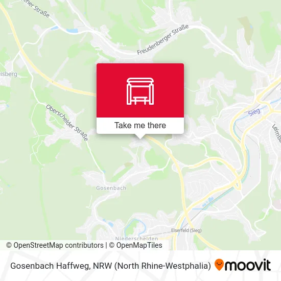 Gosenbach Haffweg map