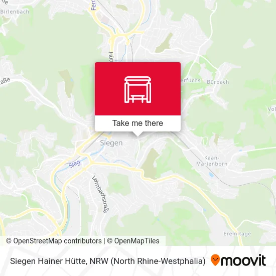 Siegen Hainer Hütte map