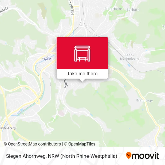 Siegen Ahornweg map