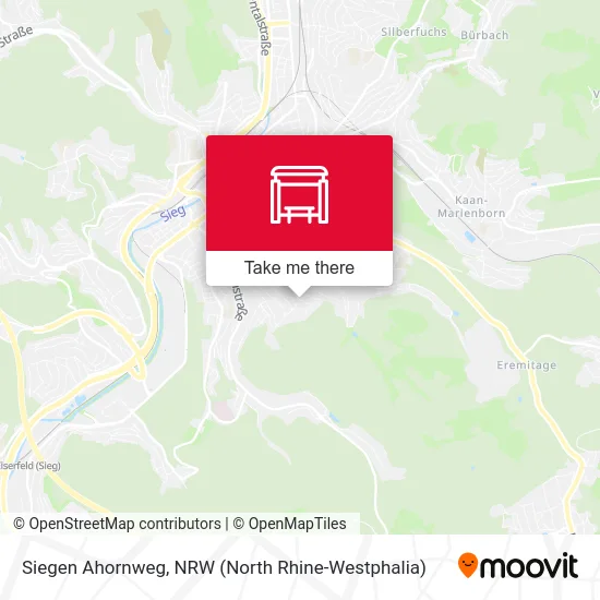 Siegen Ahornweg map