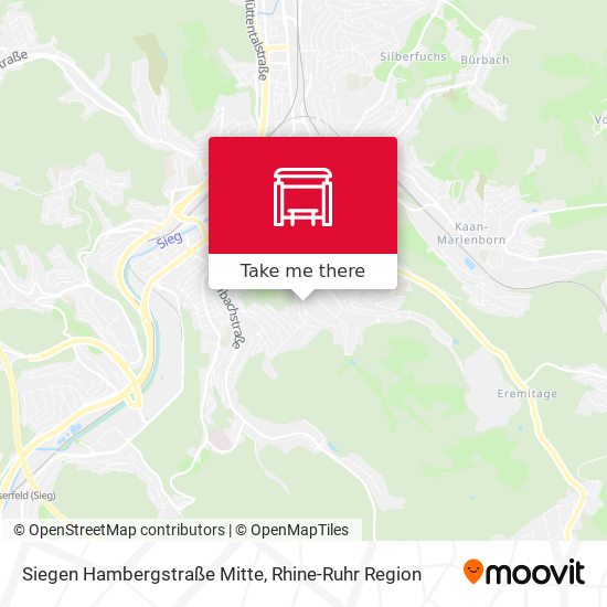 Siegen Hambergstraße Mitte map