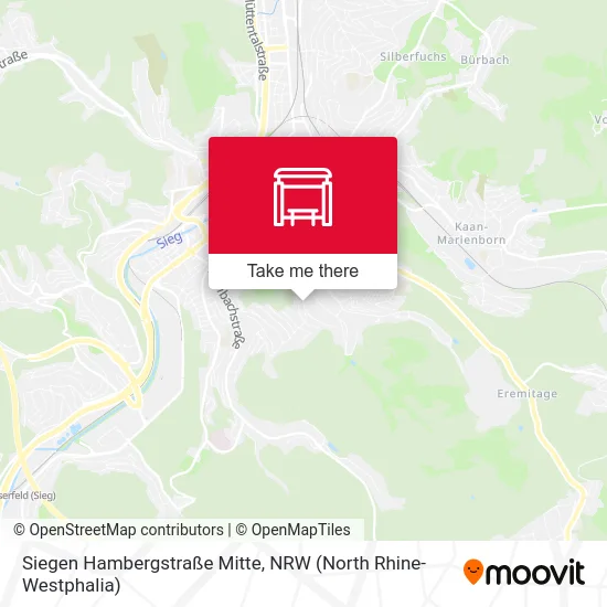 Siegen Hambergstraße Mitte map