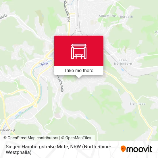 Siegen Hambergstraße Mitte map