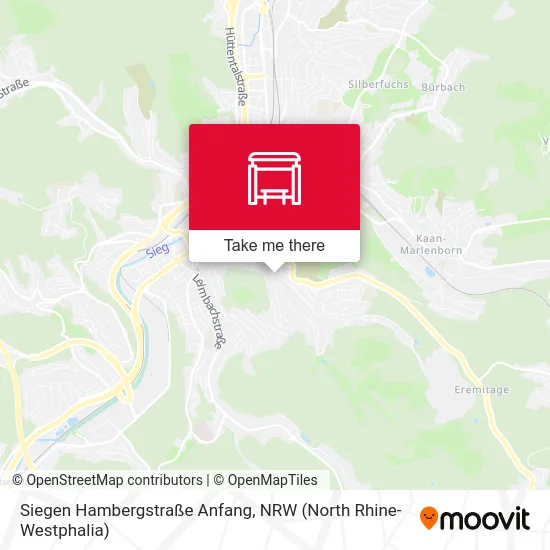 Siegen Hambergstraße Anfang map