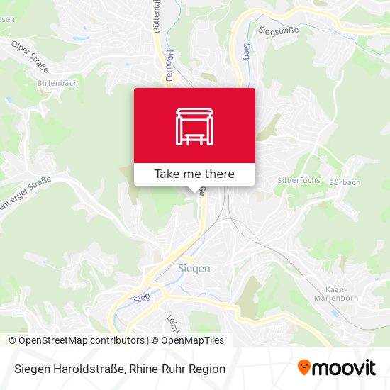 Siegen Haroldstraße map