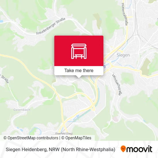 Siegen Heidenberg map