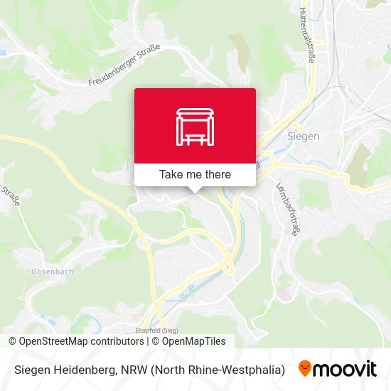 Siegen Heidenberg map