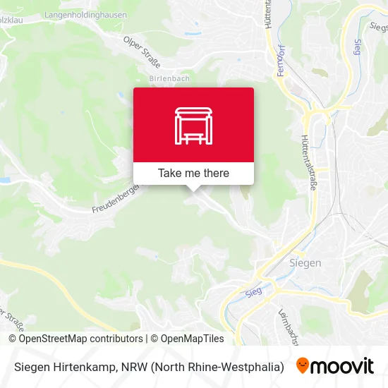 Siegen Hirtenkamp map