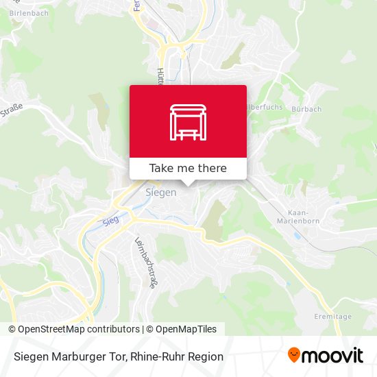 Siegen Marburger Tor map