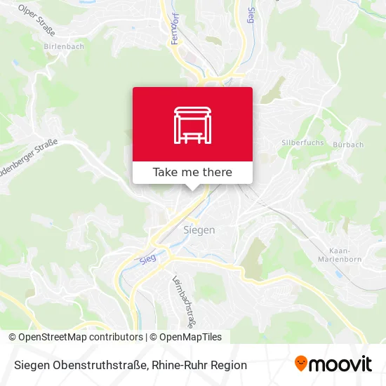 Карта Siegen Obenstruthstraße