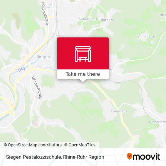 Siegen Pestalozzischule map