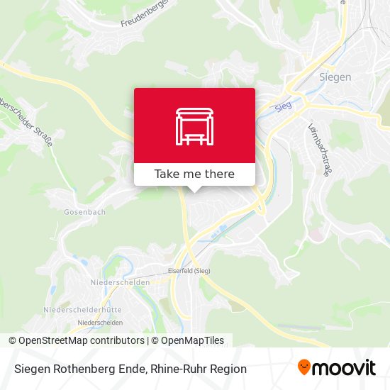 Карта Siegen Rothenberg Ende