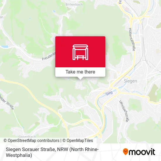 Siegen Sorauer Straße map