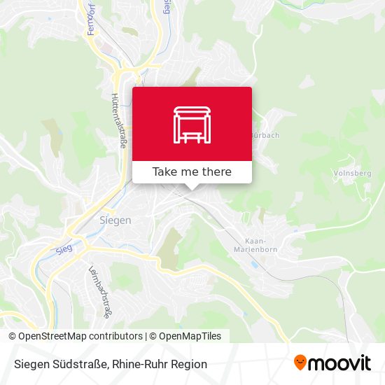 Siegen Südstraße map