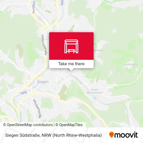 Siegen Südstraße map