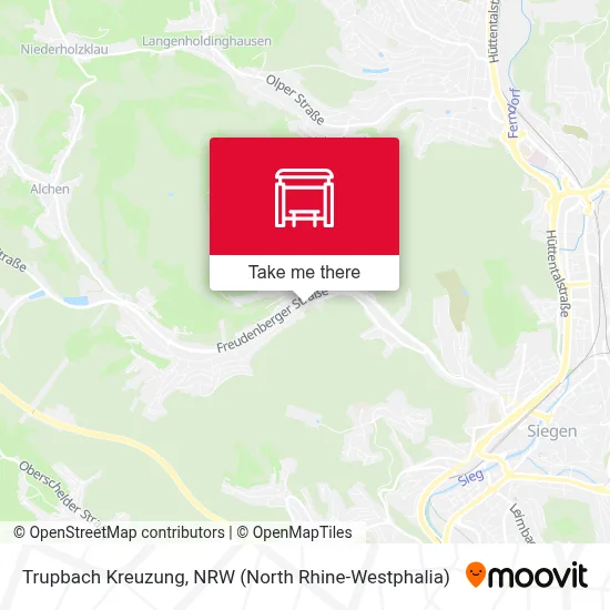 Trupbach Kreuzung map