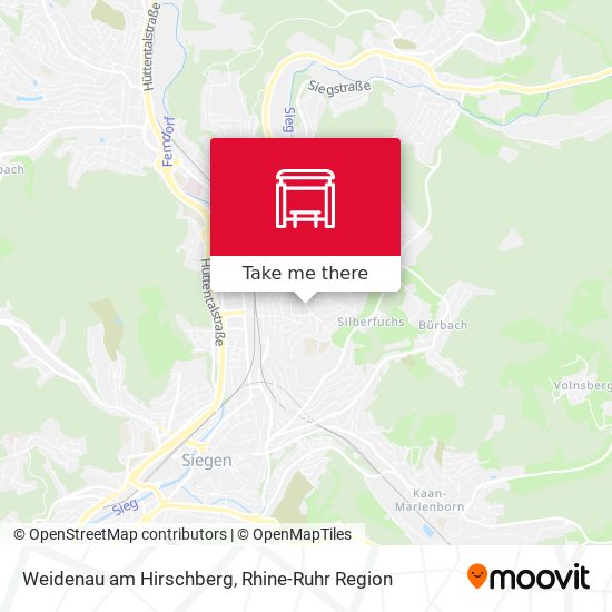 Weidenau am Hirschberg map