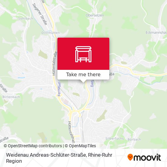 Weidenau Andreas-Schlüter-Straße map