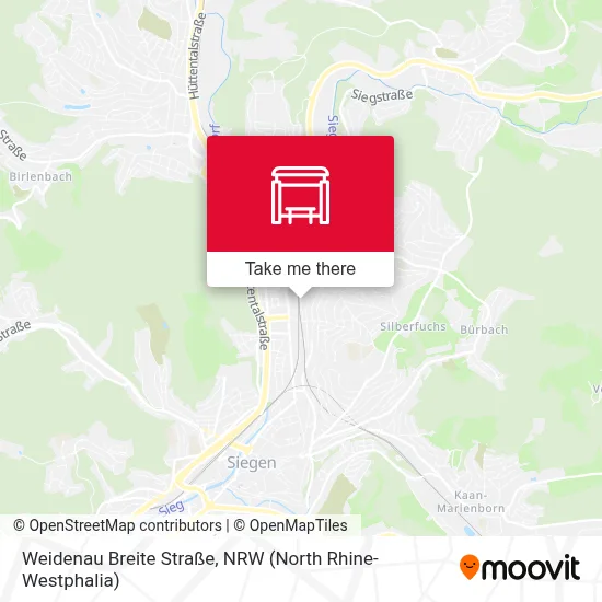 Weidenau Breite Straße map