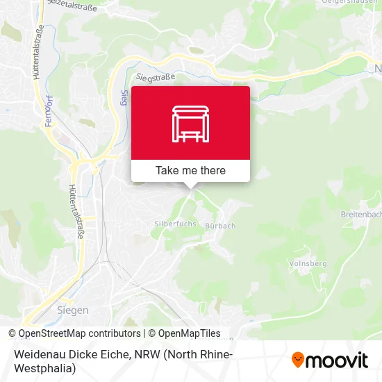 Weidenau Dicke Eiche map