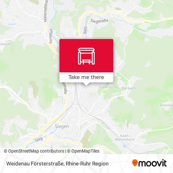 Карта Weidenau Försterstraße