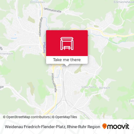 Weidenau Friedrich-Flender-Platz map