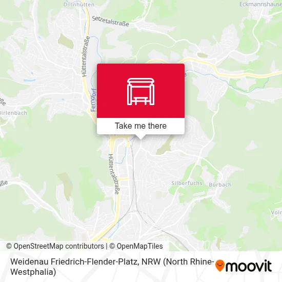 Weidenau Friedrich-Flender-Platz map