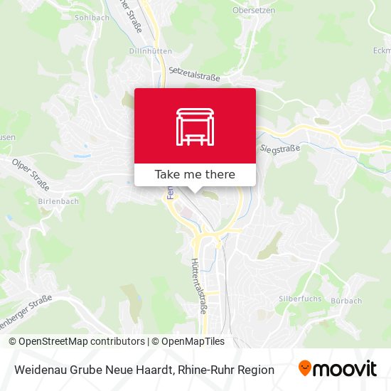 Weidenau Grube Neue Haardt map