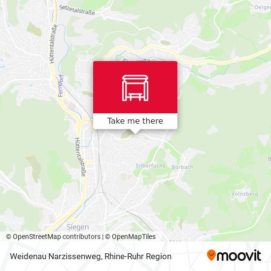 Weidenau Narzissenweg map