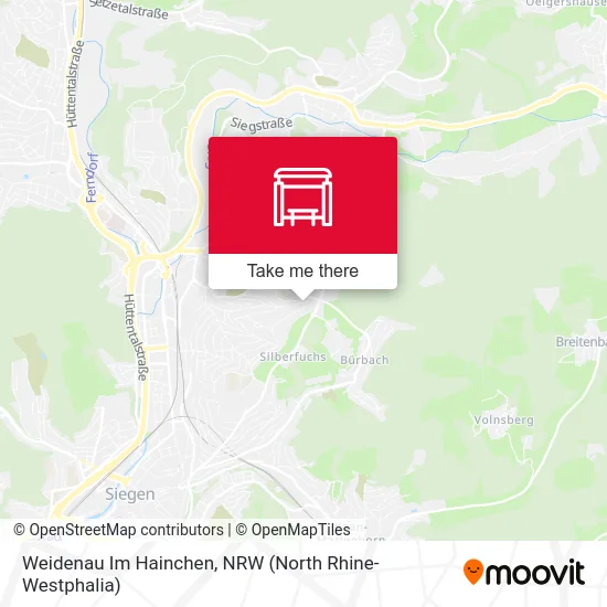 Weidenau Im Hainchen map