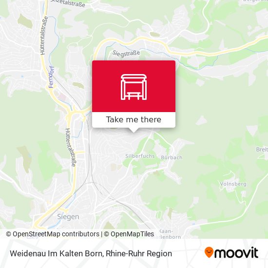 Weidenau Im Kalten Born map
