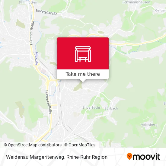 Карта Weidenau Margeritenweg