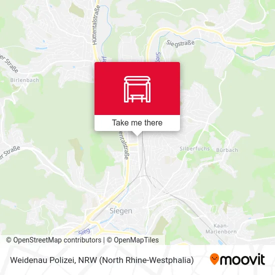 Weidenau Polizei map