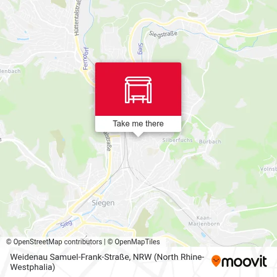 Weidenau Samuel-Frank-Straße map