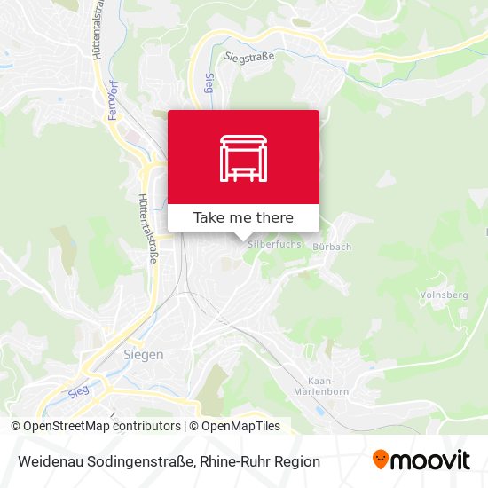 Карта Weidenau Sodingenstraße