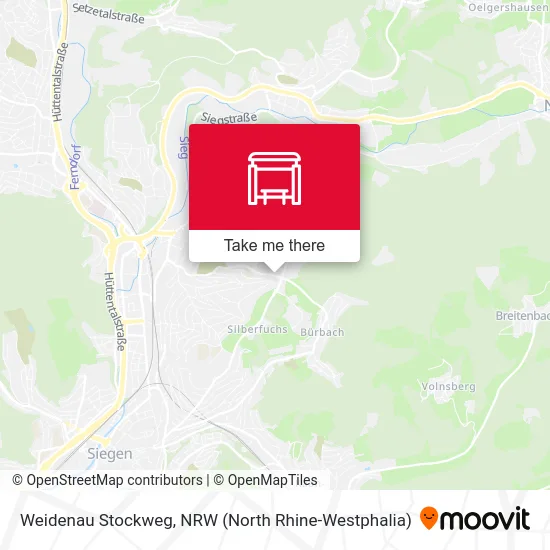 Weidenau Stockweg map