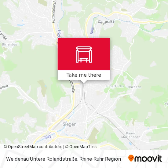 Карта Weidenau Untere Rolandstraße