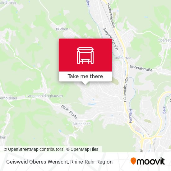 Geisweid Oberes Wenscht map